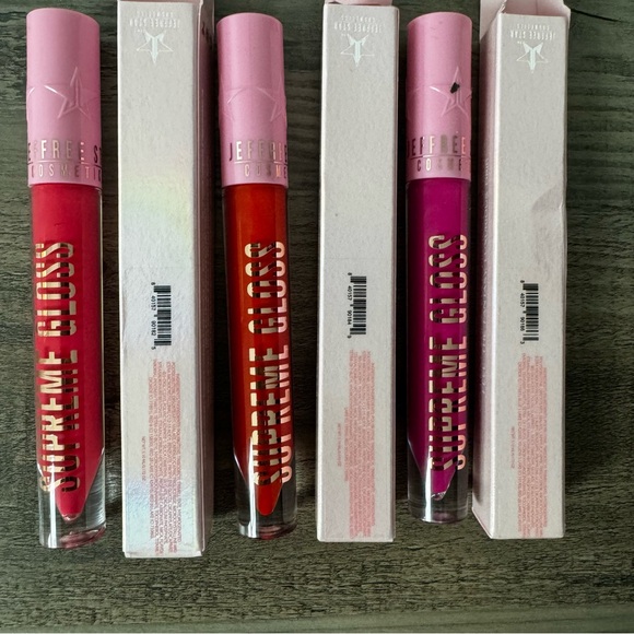 Jeffree Star Supreme Gloss Bundle of 3 Watermelon Soda,Everybody Knows,Pink Soda - Picture 3 of 13